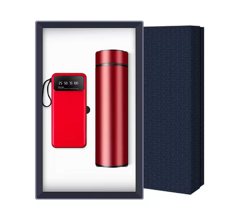 FCP 2709 - FLASK AND POWERBANK GIFT SET